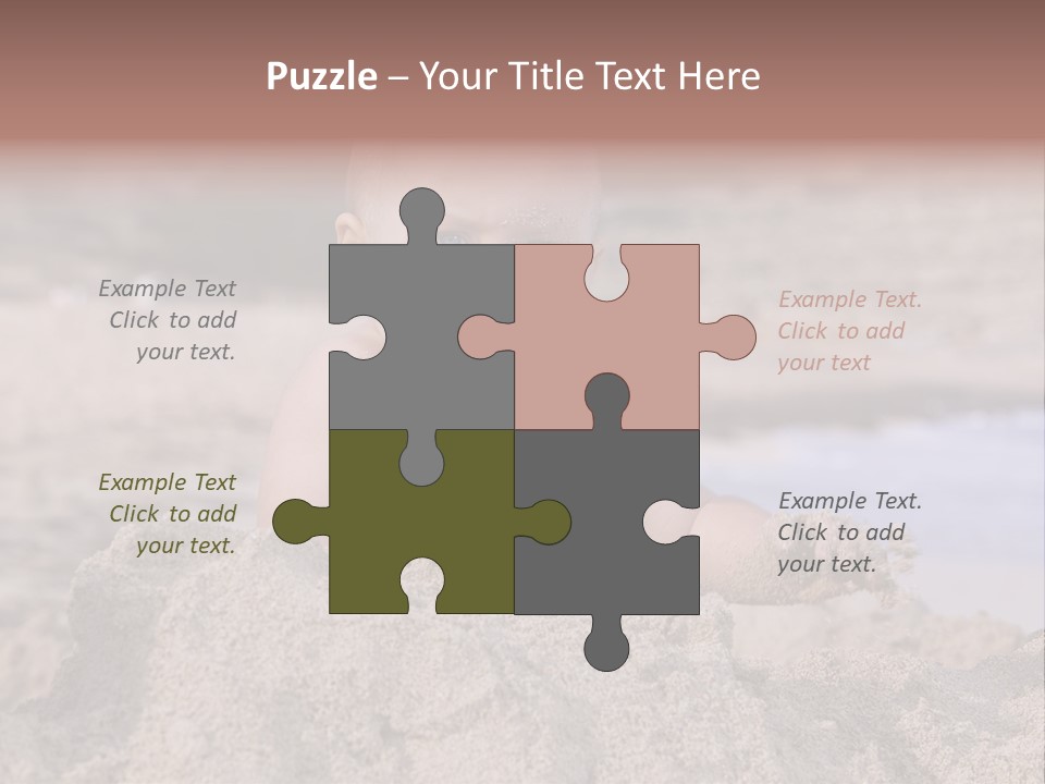 Ocean Beach Eat PowerPoint Template