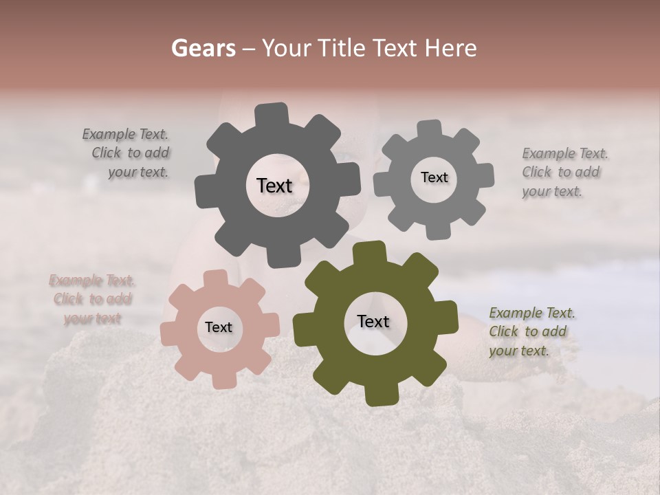 Ocean Beach Eat PowerPoint Template