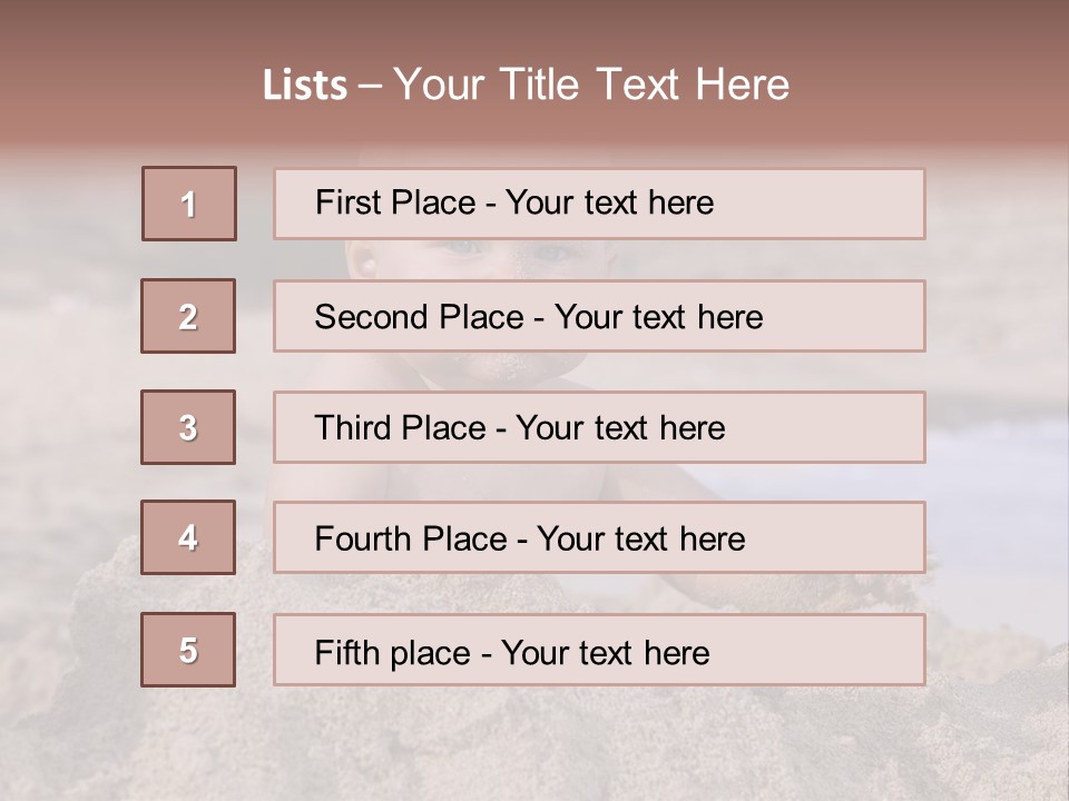 Ocean Beach Eat PowerPoint Template