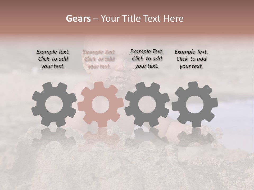 Ocean Beach Eat PowerPoint Template