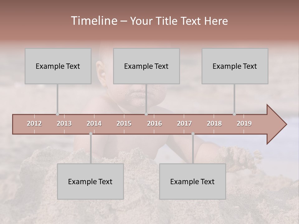 Ocean Beach Eat PowerPoint Template