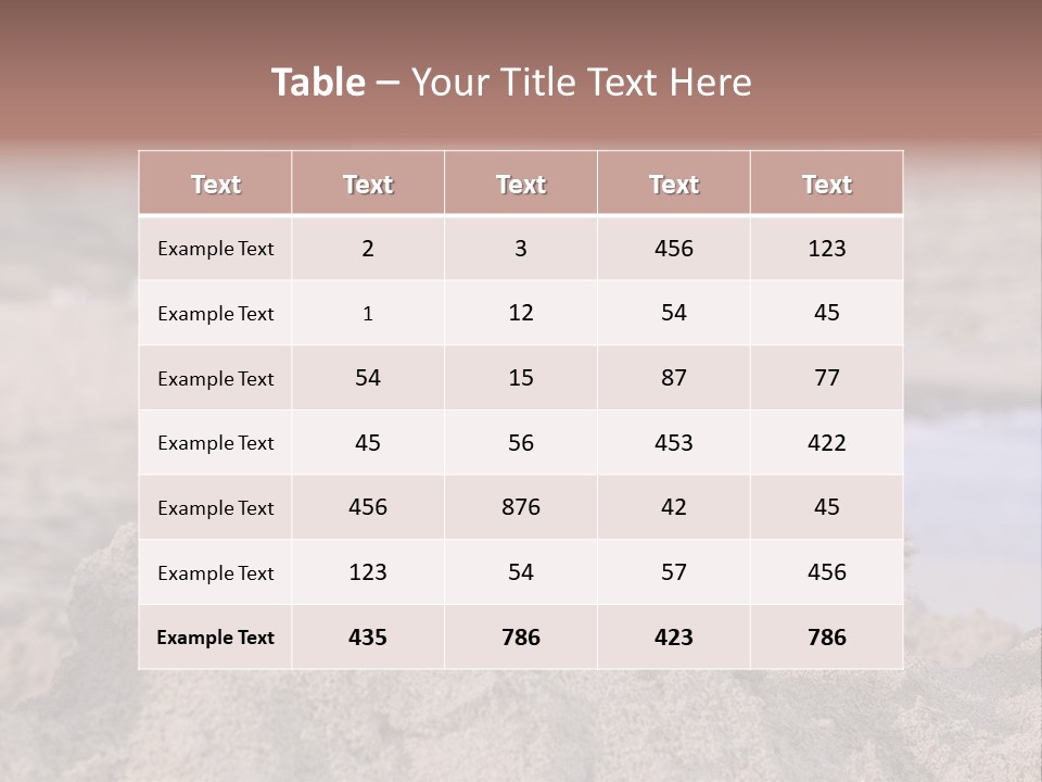 Ocean Beach Eat PowerPoint Template