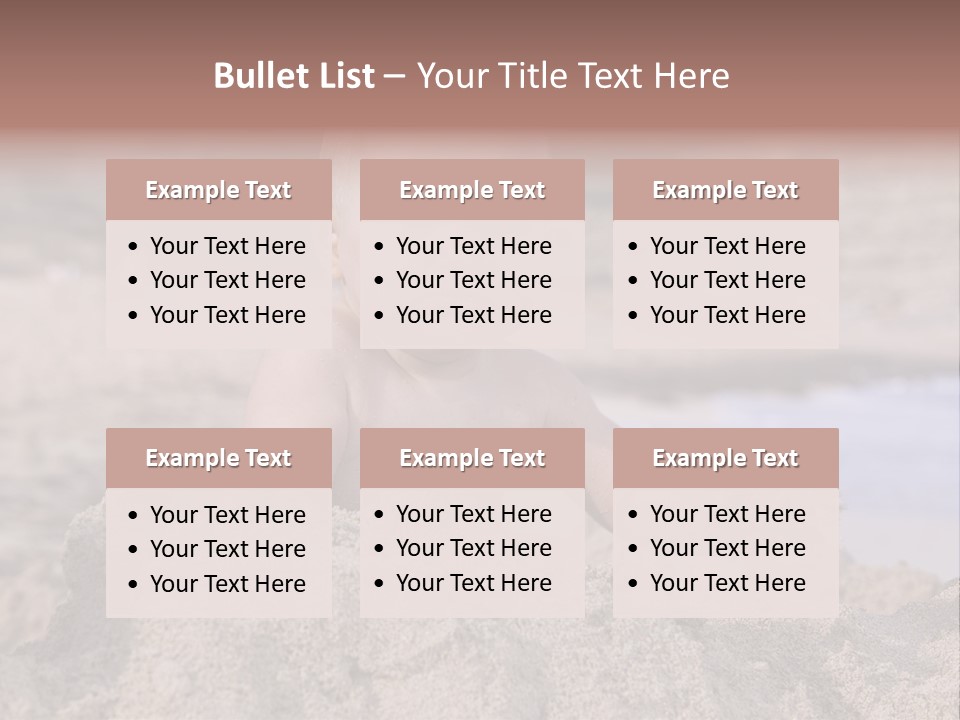 Ocean Beach Eat PowerPoint Template