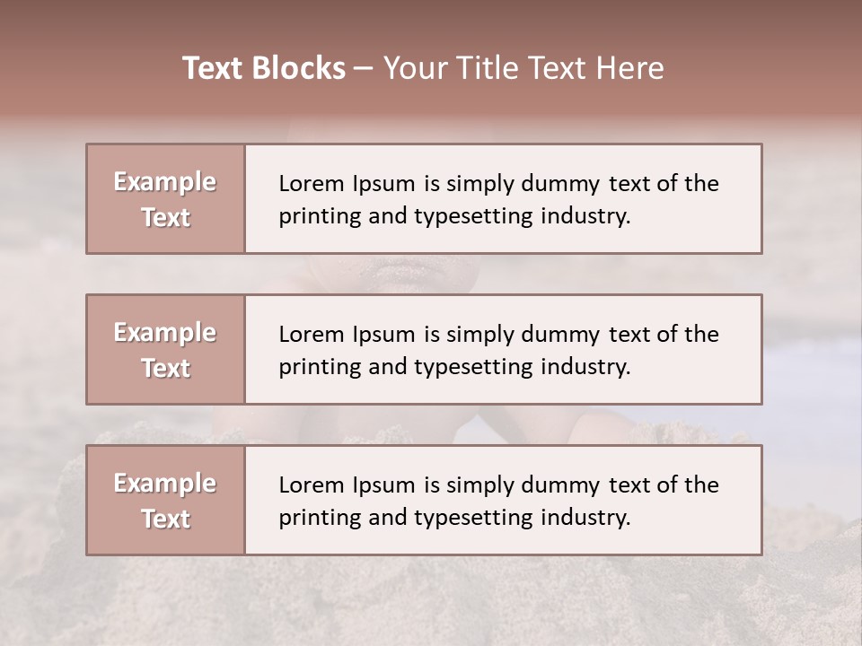 Ocean Beach Eat PowerPoint Template