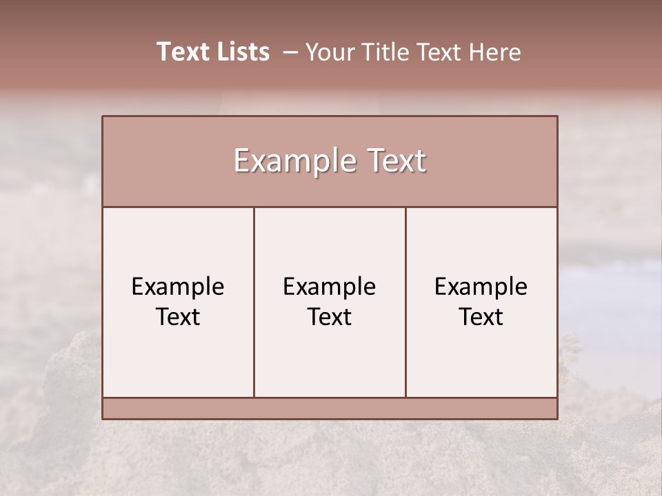 Ocean Beach Eat PowerPoint Template