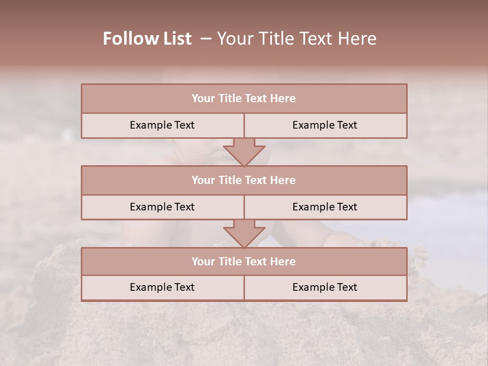 Ocean Beach Eat PowerPoint Template