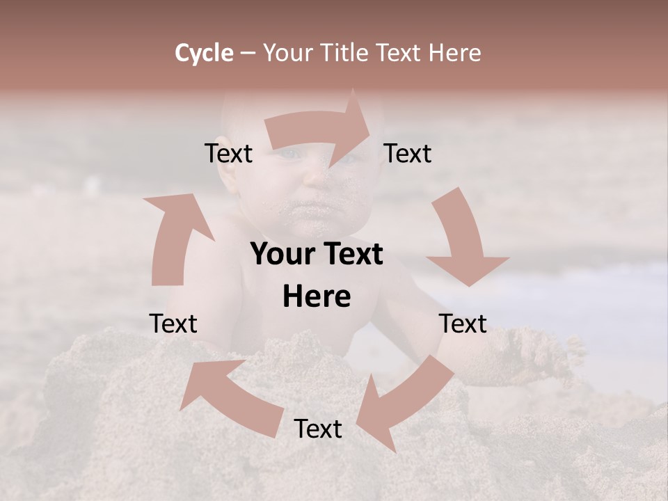 Ocean Beach Eat PowerPoint Template