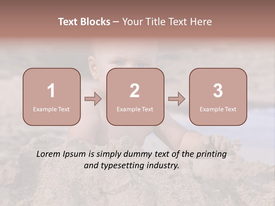 Ocean Beach Eat PowerPoint Template