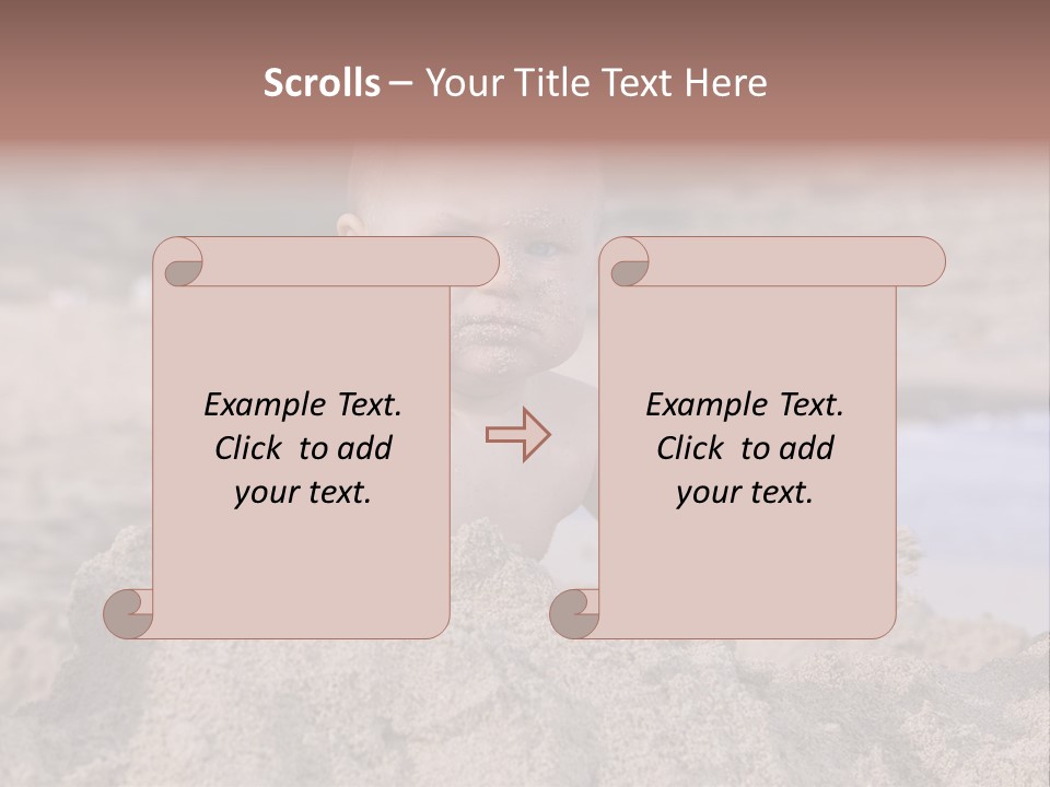 Ocean Beach Eat PowerPoint Template