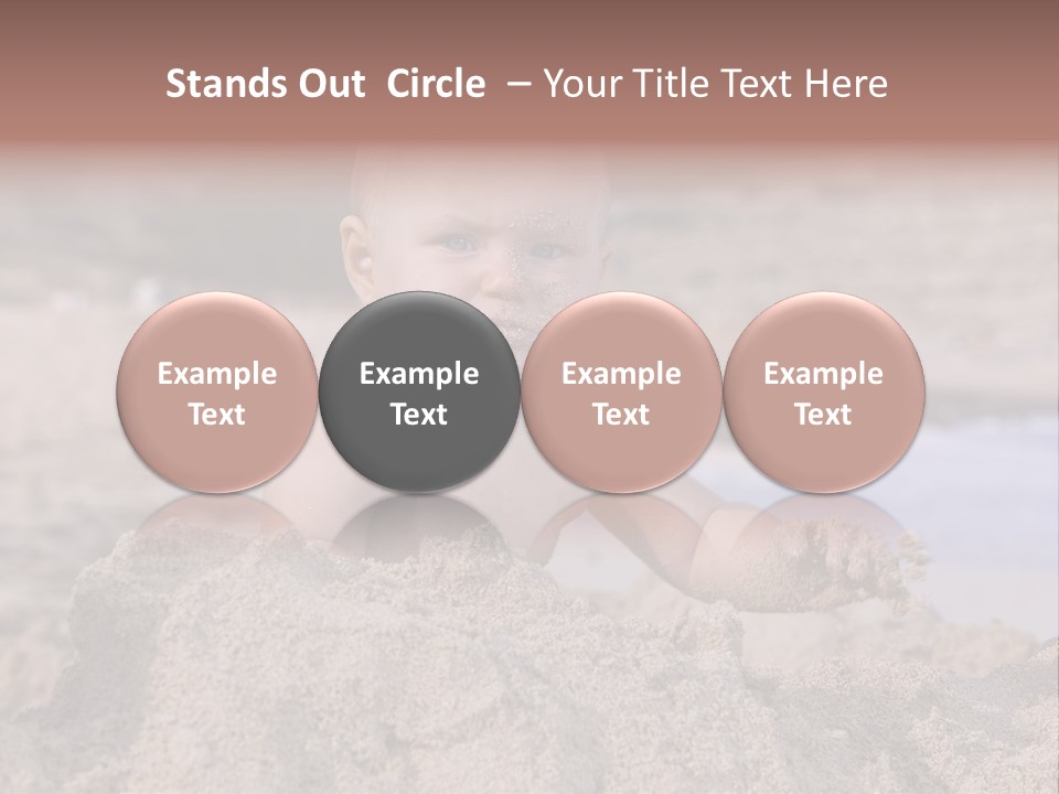 Ocean Beach Eat PowerPoint Template