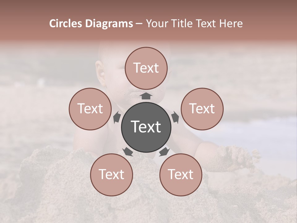 Ocean Beach Eat PowerPoint Template