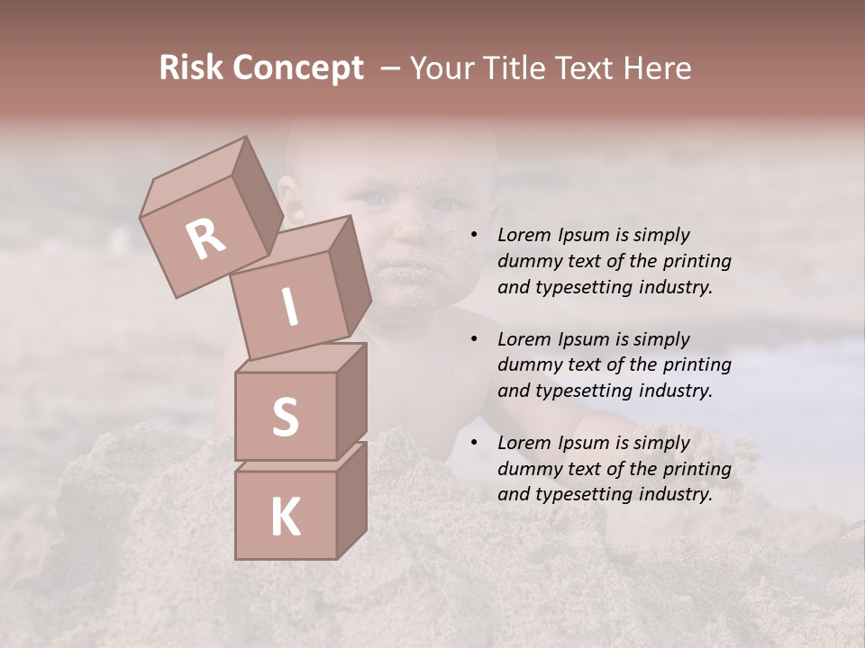 Ocean Beach Eat PowerPoint Template