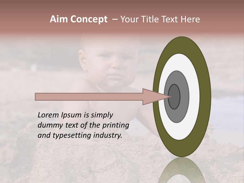 Ocean Beach Eat PowerPoint Template