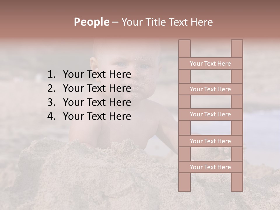 Ocean Beach Eat PowerPoint Template