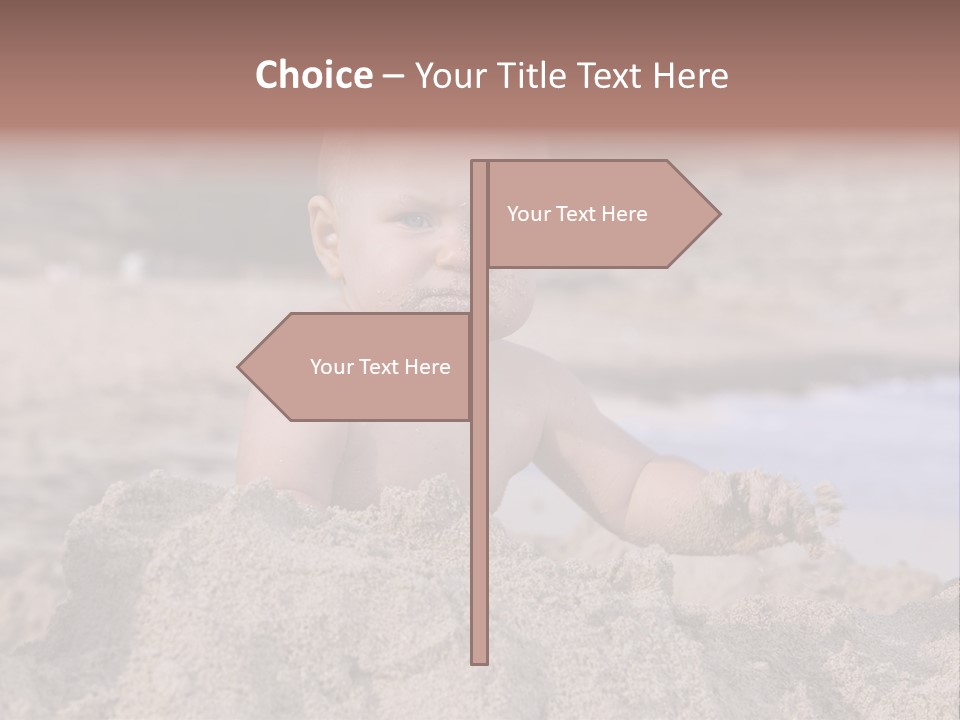 Ocean Beach Eat PowerPoint Template