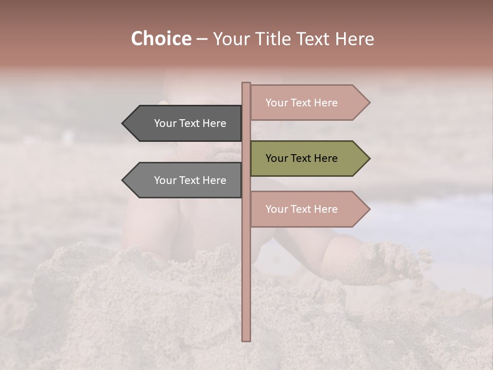 Ocean Beach Eat PowerPoint Template