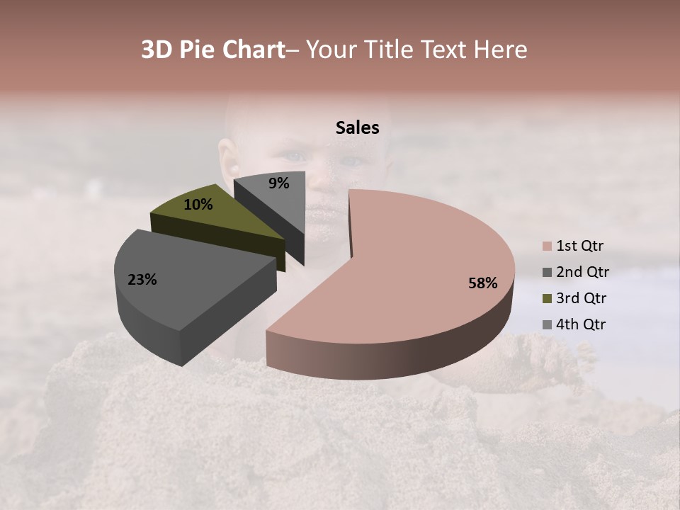 Ocean Beach Eat PowerPoint Template