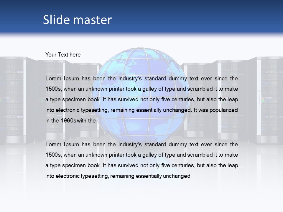 Service Equipment Storage PowerPoint Template