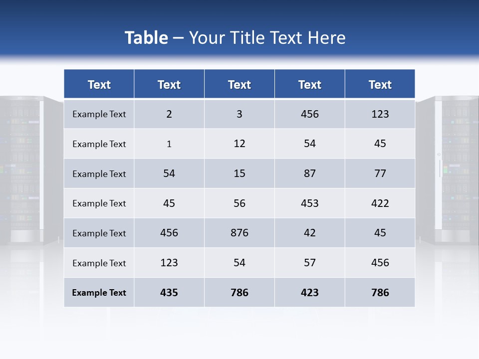 Service Equipment Storage PowerPoint Template