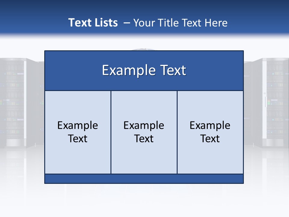 Service Equipment Storage PowerPoint Template