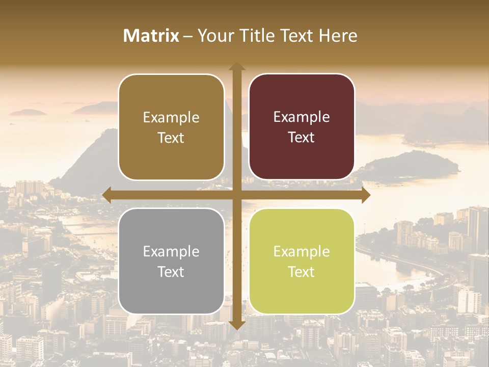 Summer Skyline Landmark PowerPoint Template