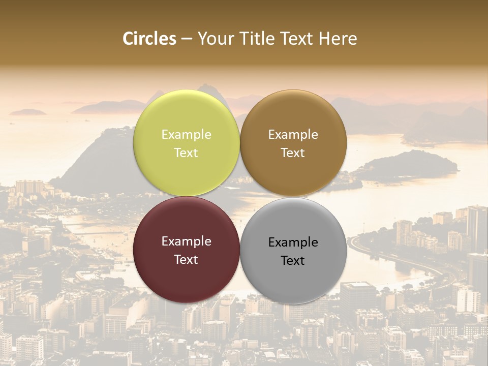 Summer Skyline Landmark PowerPoint Template