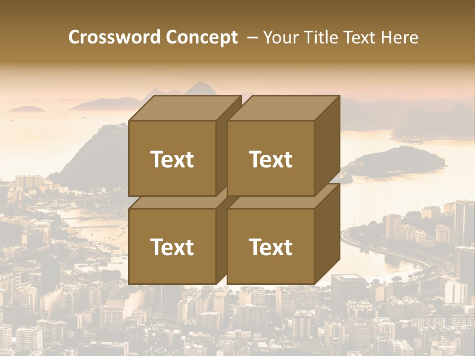 Summer Skyline Landmark PowerPoint Template