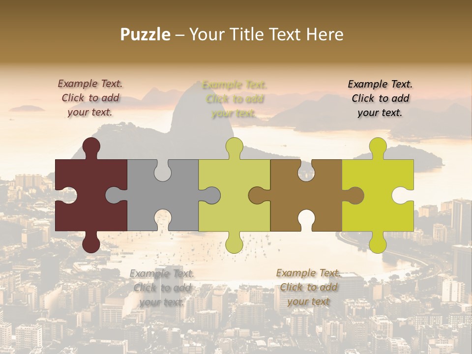 Summer Skyline Landmark PowerPoint Template