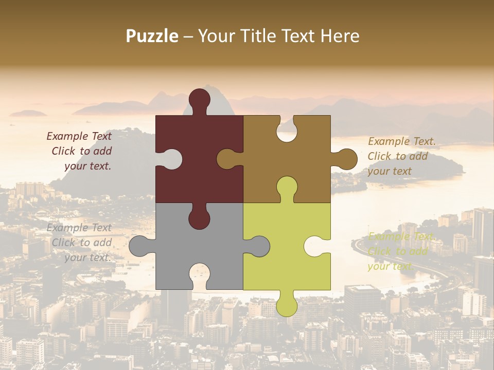 Summer Skyline Landmark PowerPoint Template