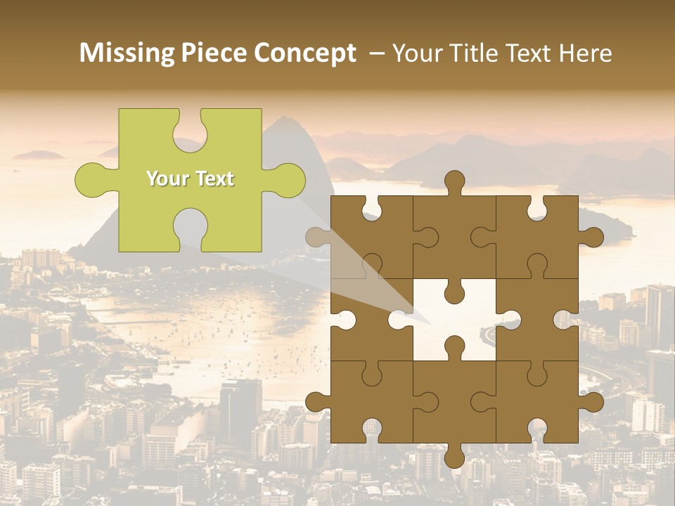 Summer Skyline Landmark PowerPoint Template