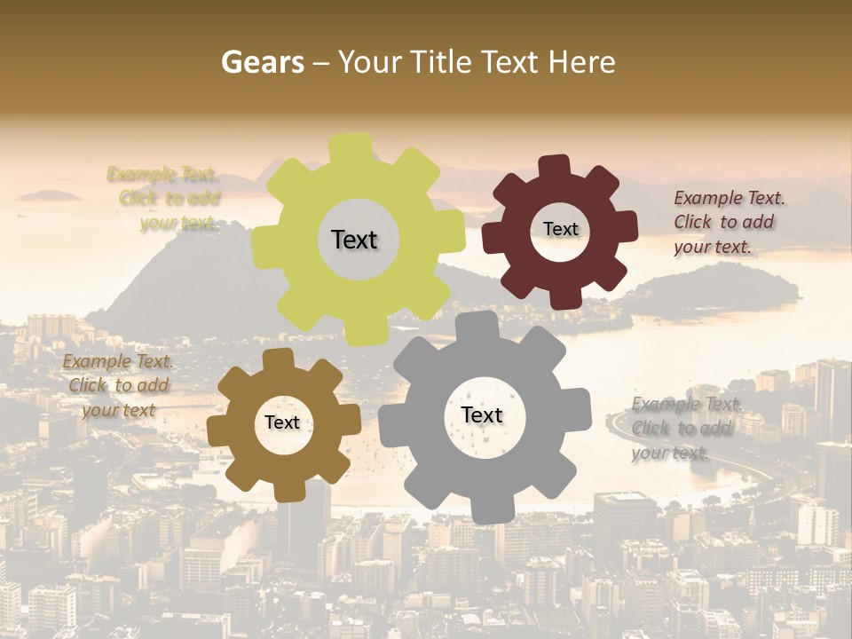 Summer Skyline Landmark PowerPoint Template