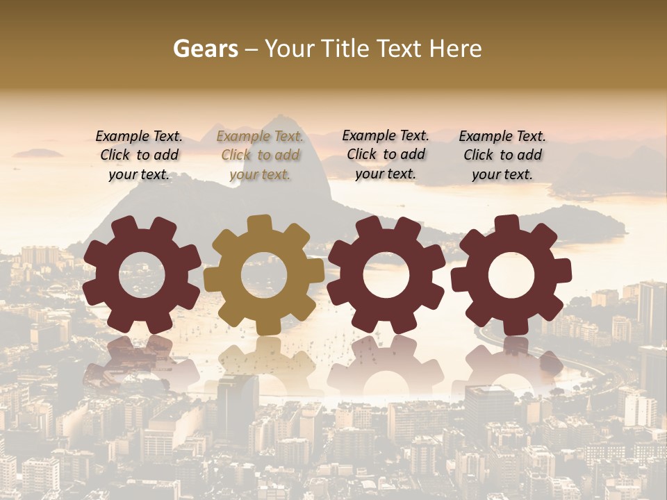 Summer Skyline Landmark PowerPoint Template