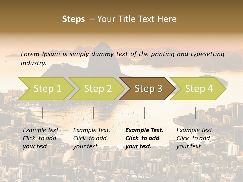 Summer Skyline Landmark PowerPoint Template