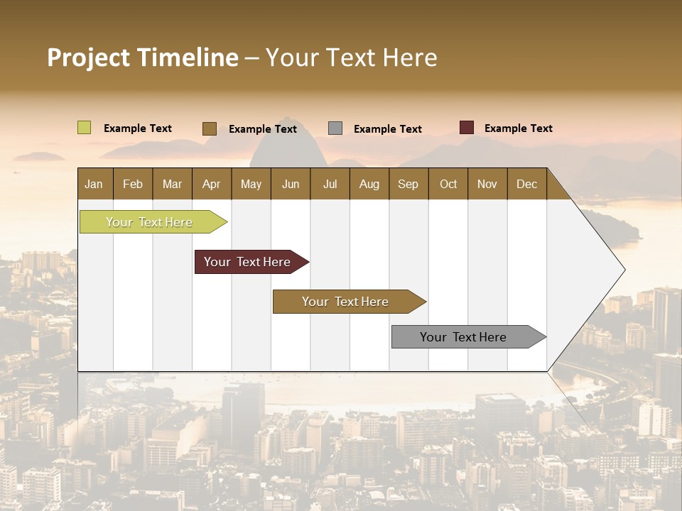Summer Skyline Landmark PowerPoint Template