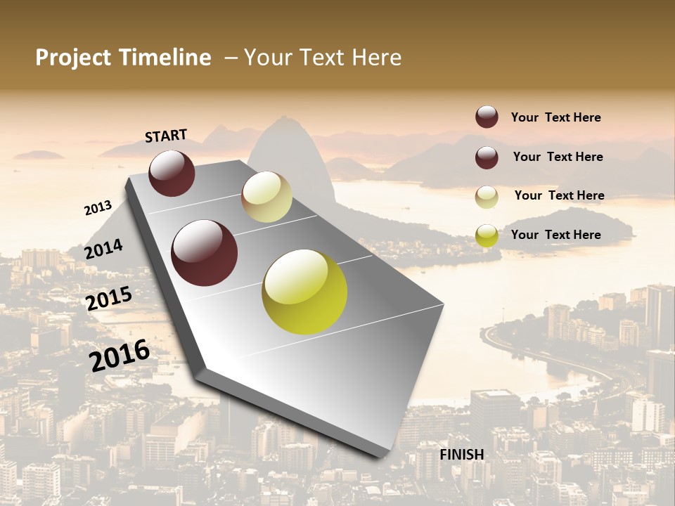 Summer Skyline Landmark PowerPoint Template