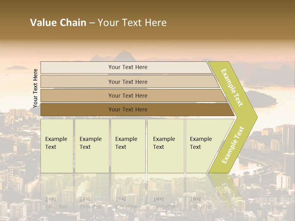 Summer Skyline Landmark PowerPoint Template