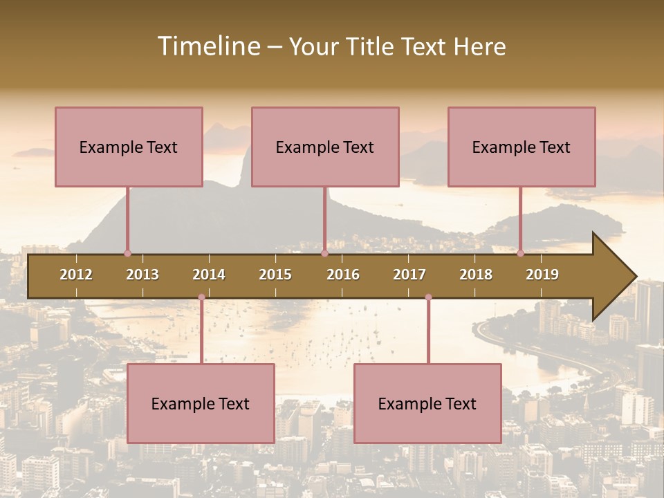 Summer Skyline Landmark PowerPoint Template