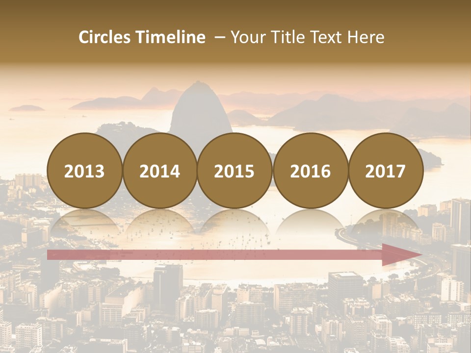 Summer Skyline Landmark PowerPoint Template