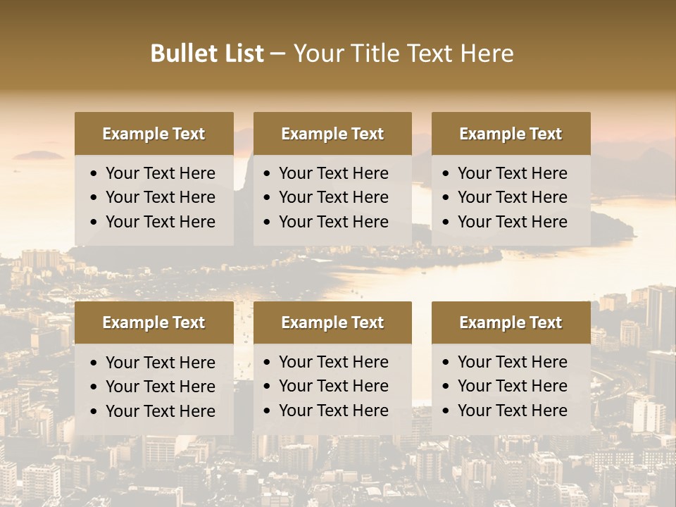 Summer Skyline Landmark PowerPoint Template