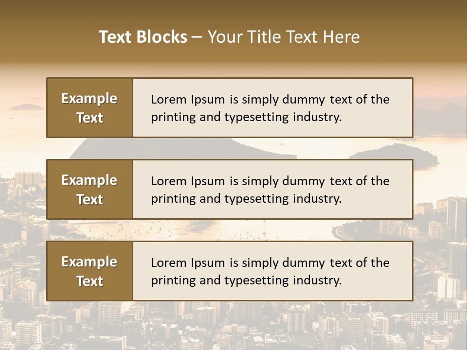 Summer Skyline Landmark PowerPoint Template