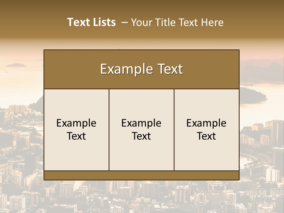 Summer Skyline Landmark PowerPoint Template