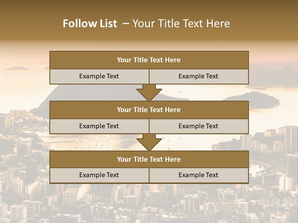 Summer Skyline Landmark PowerPoint Template