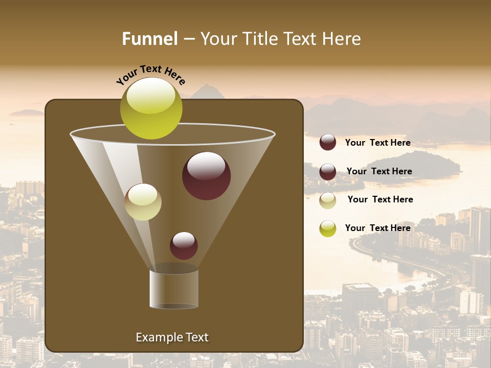 Summer Skyline Landmark PowerPoint Template