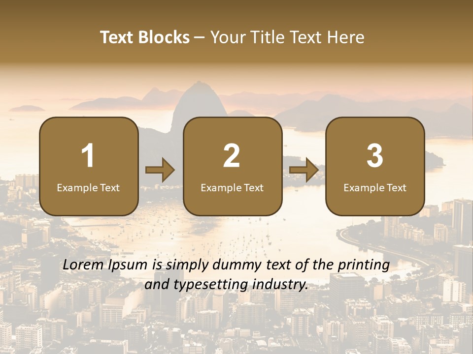 Summer Skyline Landmark PowerPoint Template