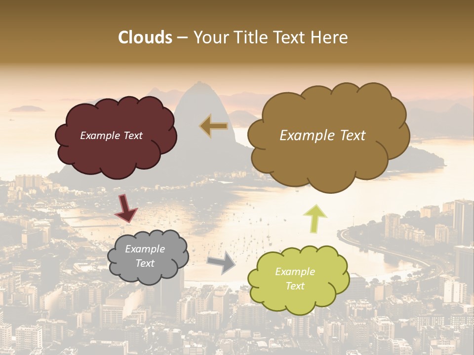 Summer Skyline Landmark PowerPoint Template