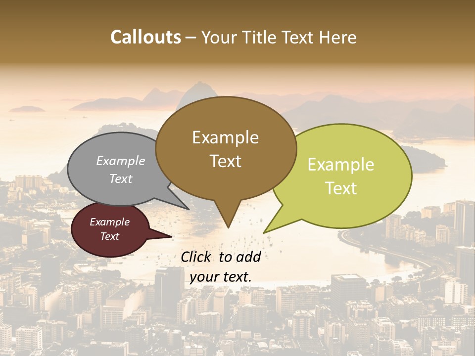 Summer Skyline Landmark PowerPoint Template