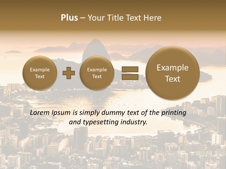 Summer Skyline Landmark PowerPoint Template