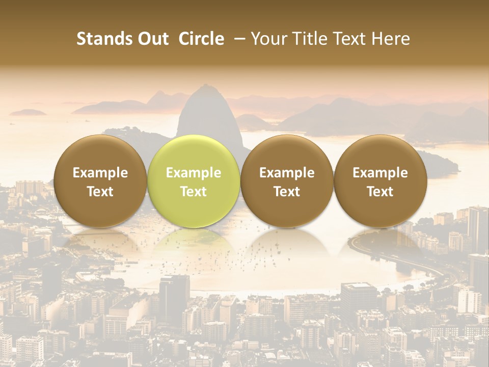 Summer Skyline Landmark PowerPoint Template