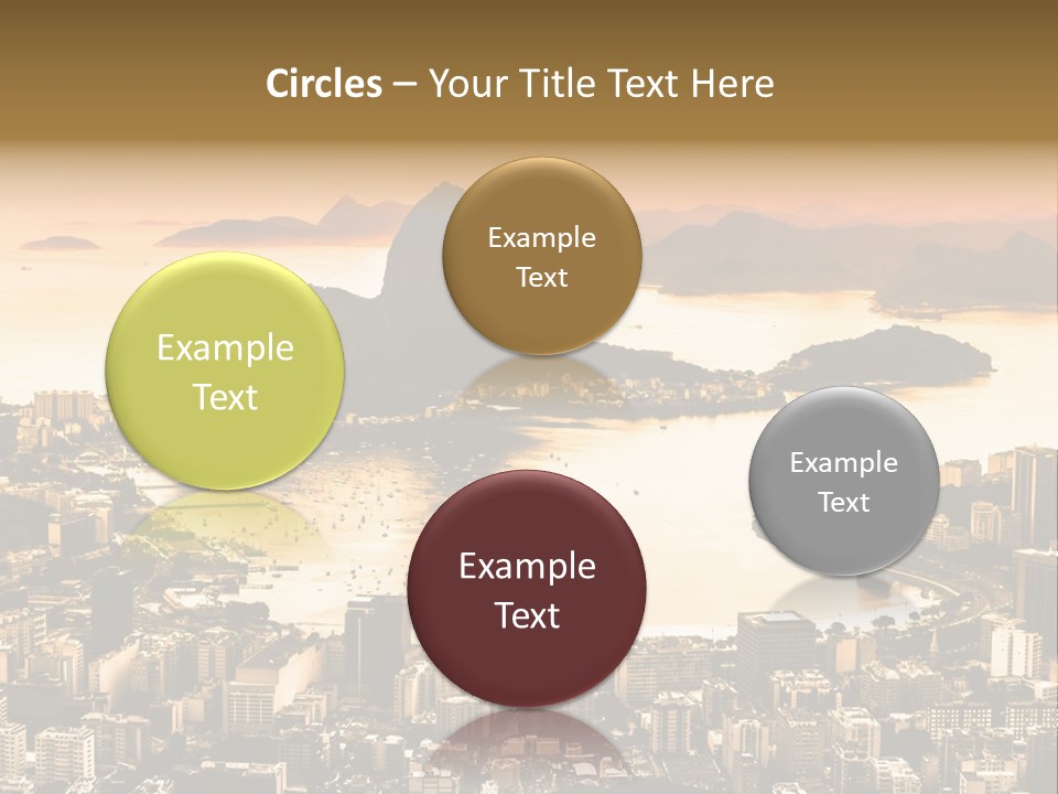 Summer Skyline Landmark PowerPoint Template