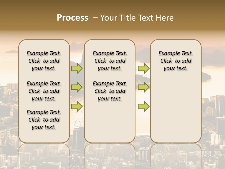 Summer Skyline Landmark PowerPoint Template